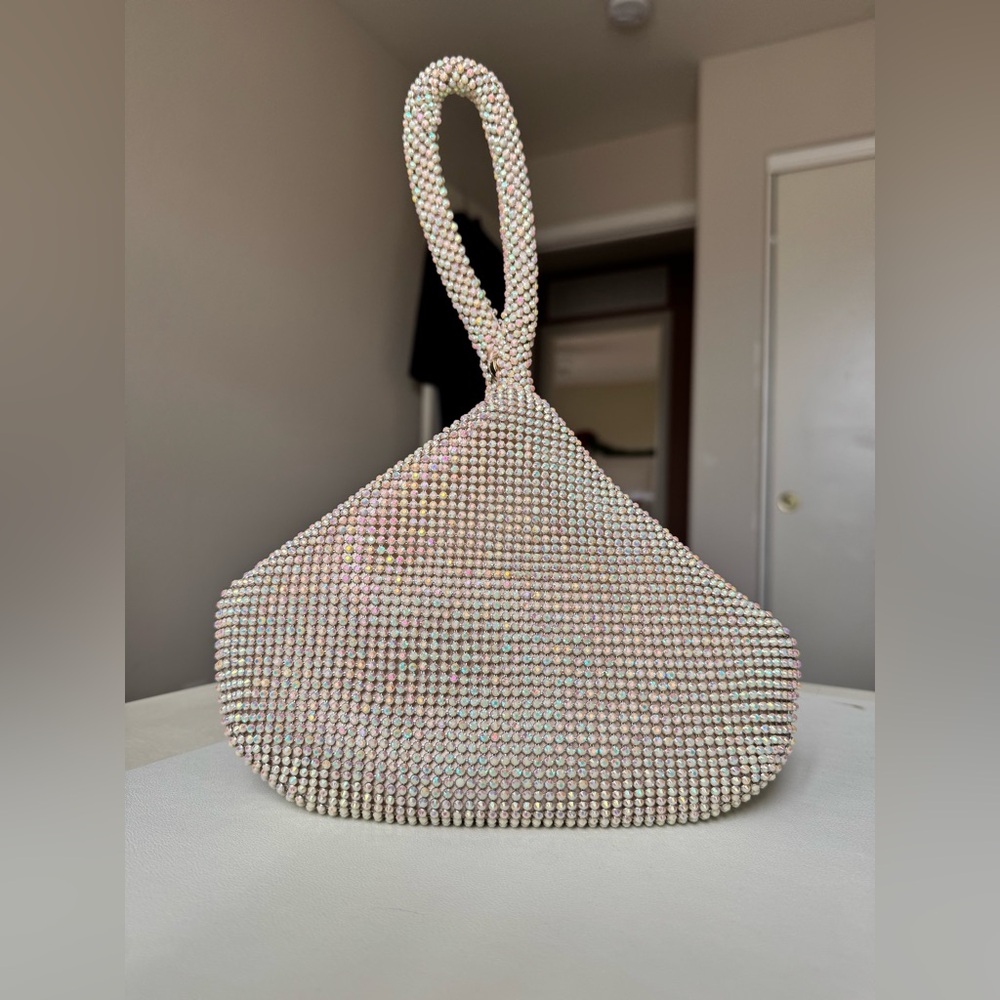 Jessica McClintock Iridescent Rhinestone Wristlet